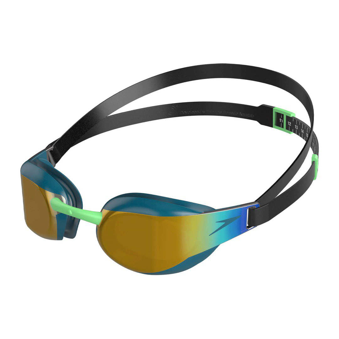Очки для плавания Speedo Elite mirror черные купить,NaN