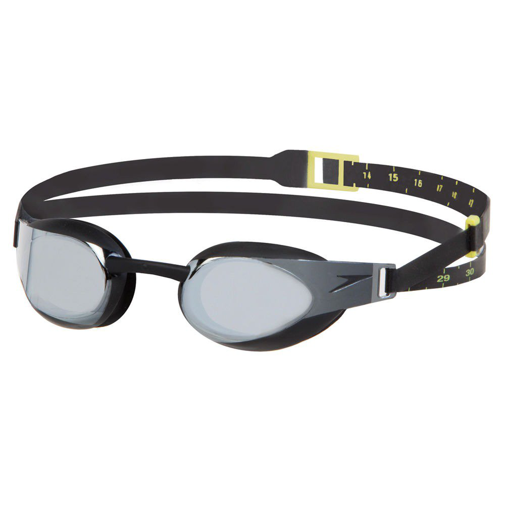 Очки для плавания Speedo Elite mirror черные купить,NaN