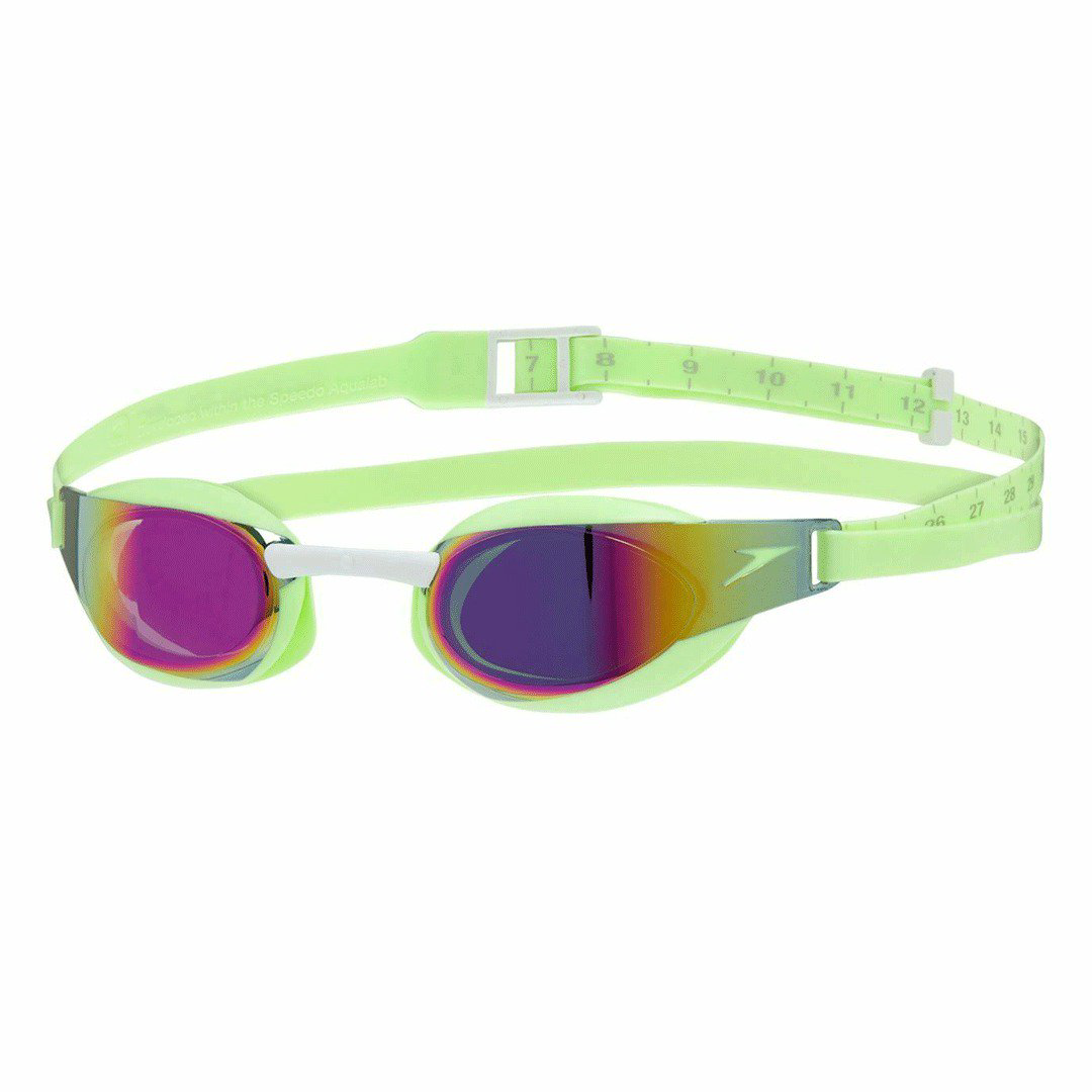 Очки для плавания Speedo Elite mirror зеленые купить,NaN