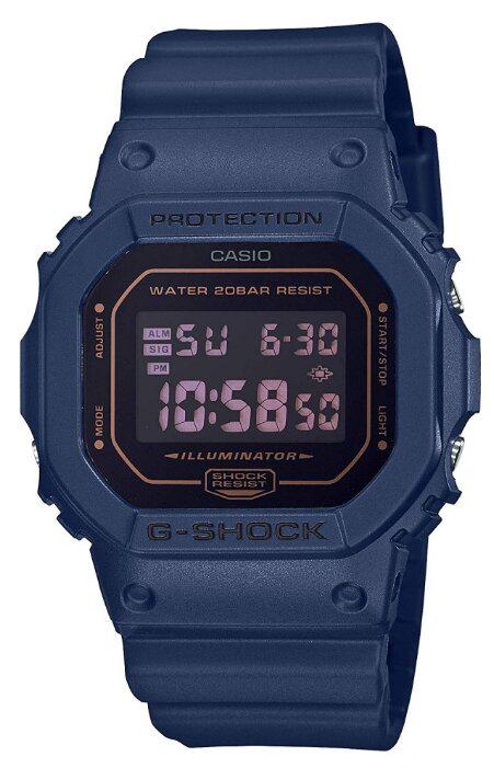  Часы Casio DW-5600BBM-2ER  синие 