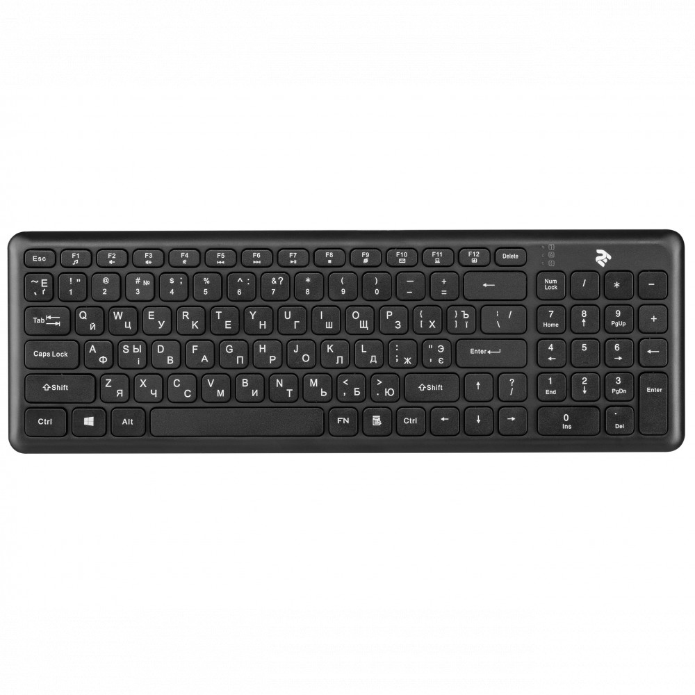 Клавиатура 2E KS230 Slim WL 2E-KS230WB черная