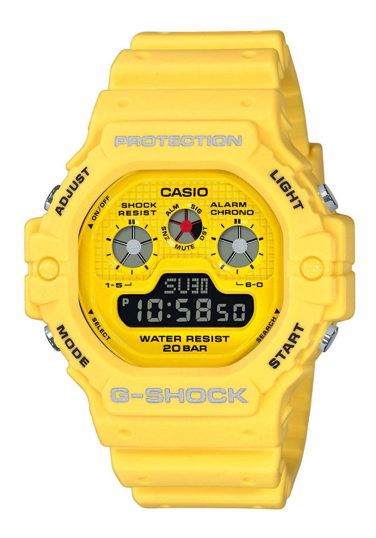 Часы Casio DW-5900RS-9ER желтые