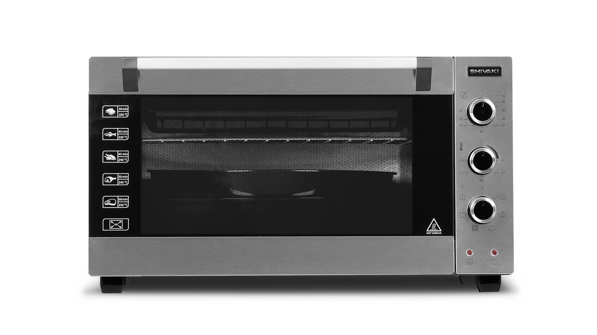 Мини-печь Shivaki MD 4218 E серо-черная