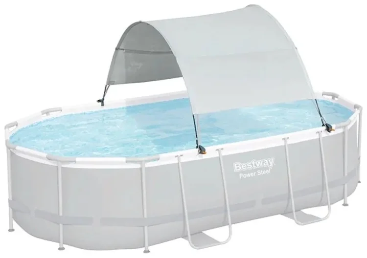 Тент для бассейна Bestway 58746 340x210см серый