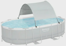 Тент для бассейна Bestway 58746 340x210см серый