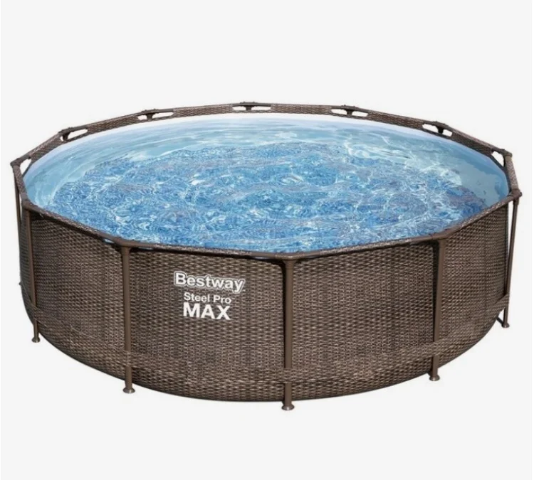 Бассейн каркасный Bestway 5670901 366x366x100 см коричневый