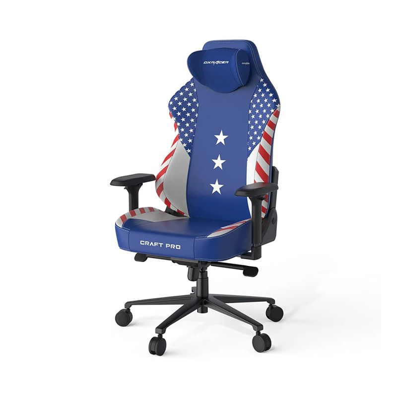 Игровое кресло DX Racer CRA/PRO/BW/America edition CRA-PR009-BW-H1 синее