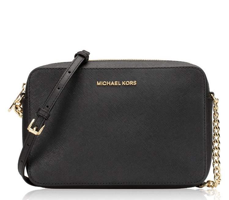 Сумка Michael Kors East West Crossbody 35T8GTTC9L черно-золотистая