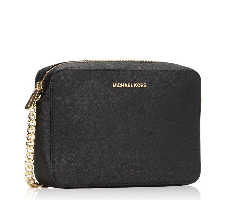 Сумка Michael Kors East West Crossbody 35T8GTTC9L черно-золотистая