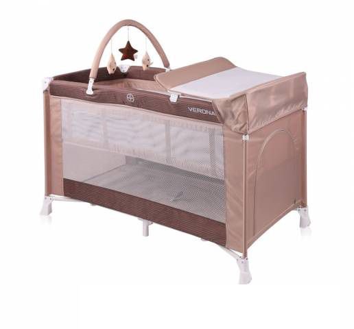Кровать манеж Bertoni  Verona 2 Plus 1813 бежевая купить,NaN