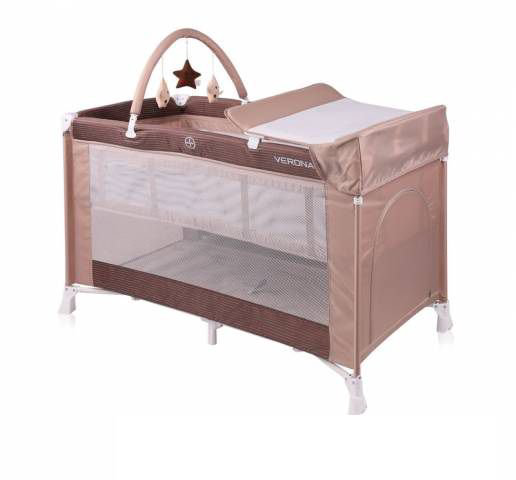Кровать манеж Bertoni  Verona 2 Plus 1813 бежевая купить,NaN