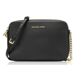 Сумка Michael Kors East West Crossbody 35T8GTTC9L черно-золотистая
