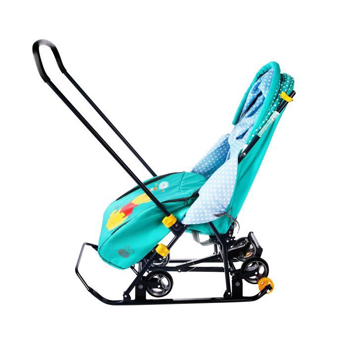 Cанки коляска Ника Disney Baby 1 Винни изумрудный купить,NaN