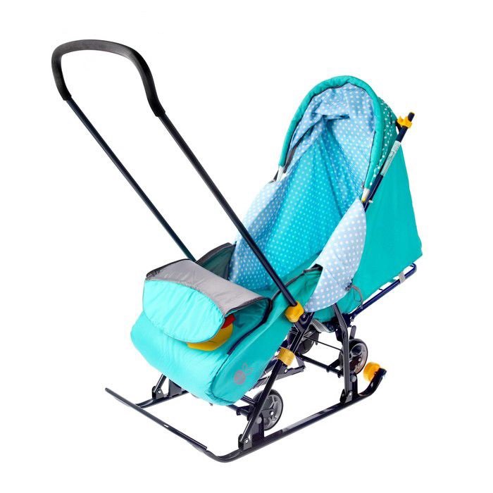 Cанки коляска Ника Disney Baby 1 Винни изумрудный купить,NaN