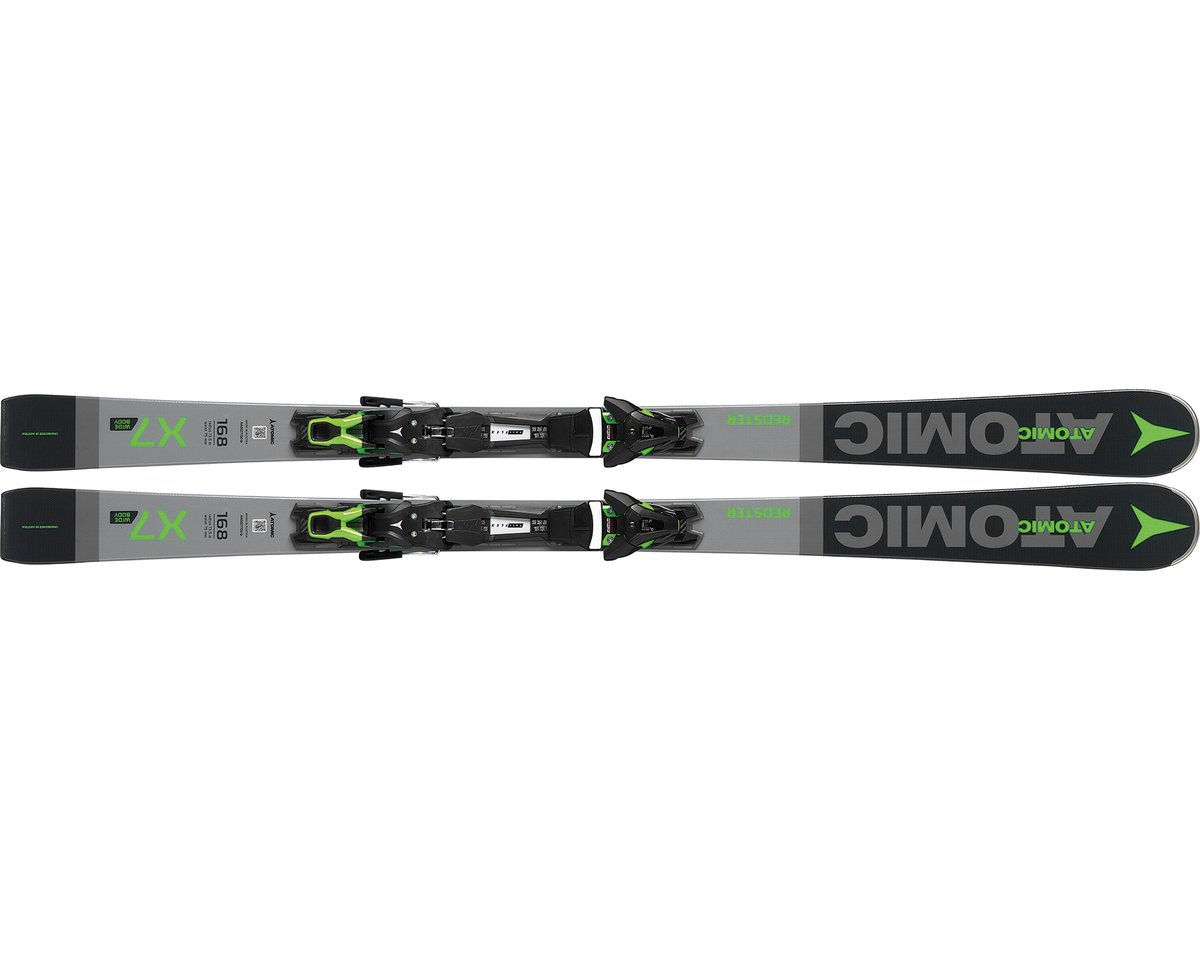 Лыжи Atomic Redster X7 Wb + Ft 12 Gw 160 черно-зеленые купить,NaN
