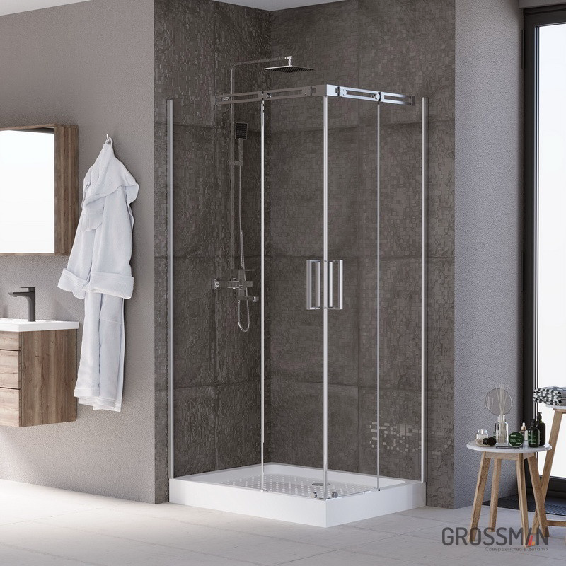 Душевое ограждение Grossman GR-3120L Galaxy 120х80х190см белый