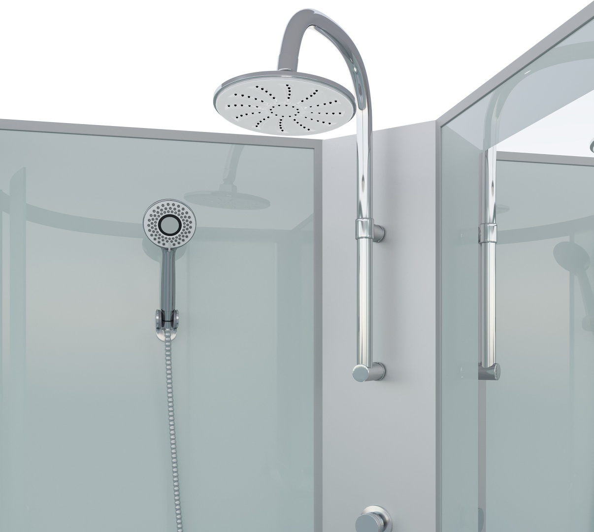 Душевая кабина Niagara NG-2508-14BKTG 90х90х210см белый