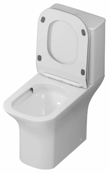 Унитаз напольный Grossman Classic GR-4464SQ 64х35х80см белый купить,165400