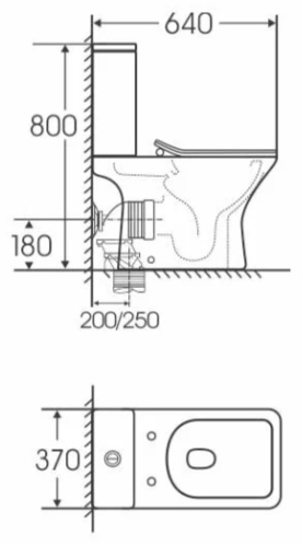Унитаз напольный Grossman Classic GR-4464SQ 64х35х80см белый купить,165400