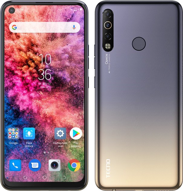 Смартфон Tecno Camon 12 Air 32Gb Alpenglow Gold  купить,NaN