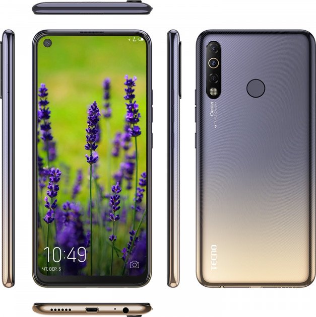 Смартфон Tecno Camon 12 Air 32Gb Alpenglow Gold  купить,0