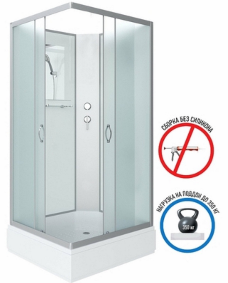 Душевая кабина Niagara NG-33984-14QBK 90х80х215см белый купить,NaN
