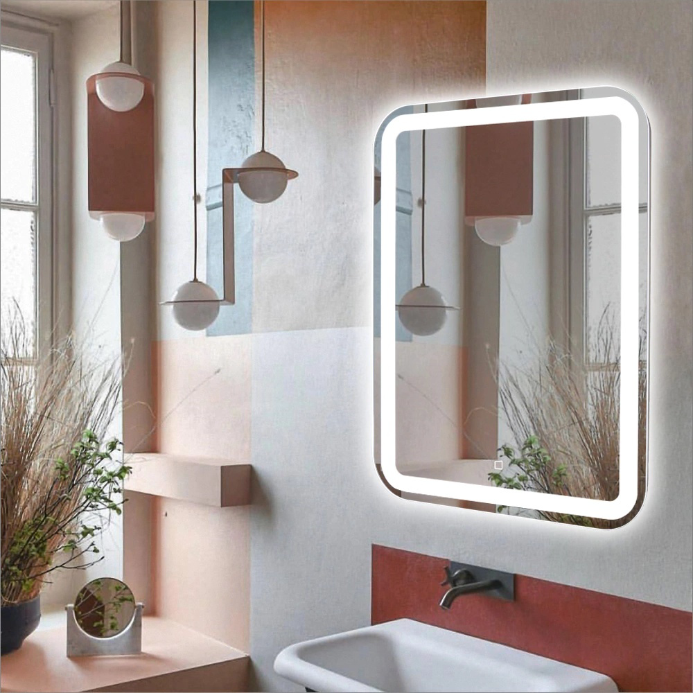 Зеркало ЭКО LED Malta Lite 60х80см белый купить,38000