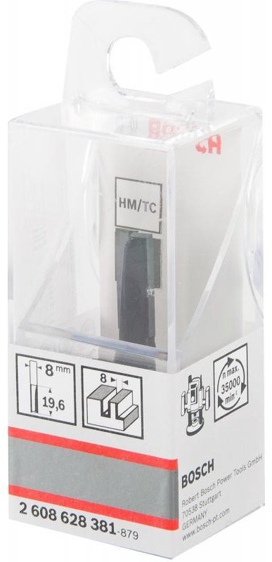 Bosch фреза пазовая 8 мм, 1 шт. арт 2608628381 купить,NaN