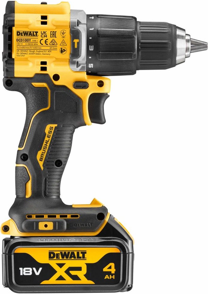 DeWALT дрель-шуруповерт DCD100YM2T-QW купить,NaN