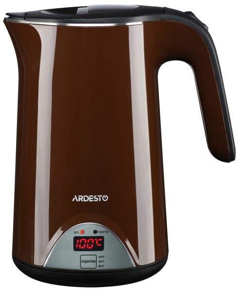 Электрочайник Ardesto EKL-1617BN коричневый купить,NaN