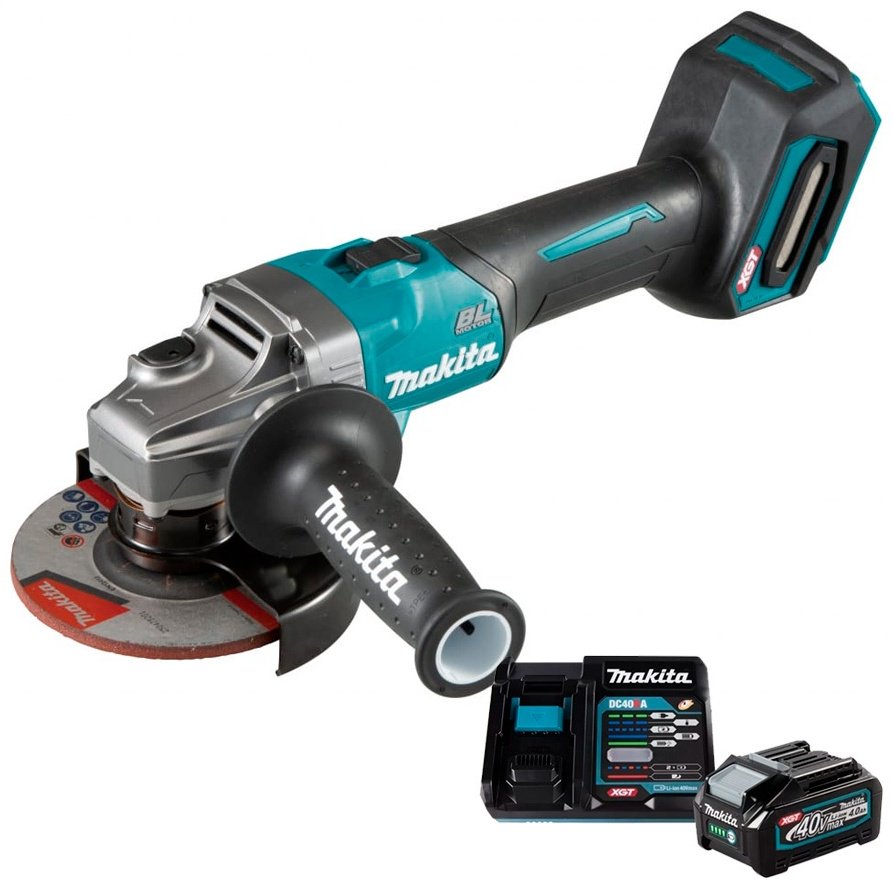 Шлифмашина угловая Makita GA005GZ + BL4025 (191B36-3) + DC40RA (191E10-9) купить,NaN