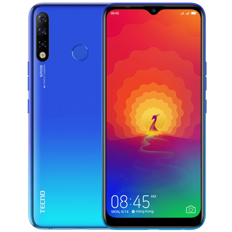 Смартфон Tecno Spark 4 3/32Gb Vacation Blue купить,NaN