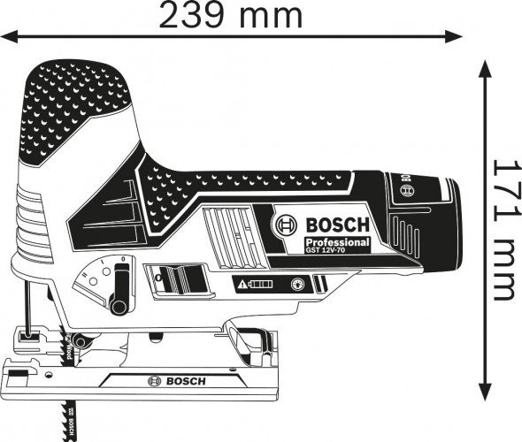Электролобзик Bosch GST 12V-70 0615990M40 купить,NaN