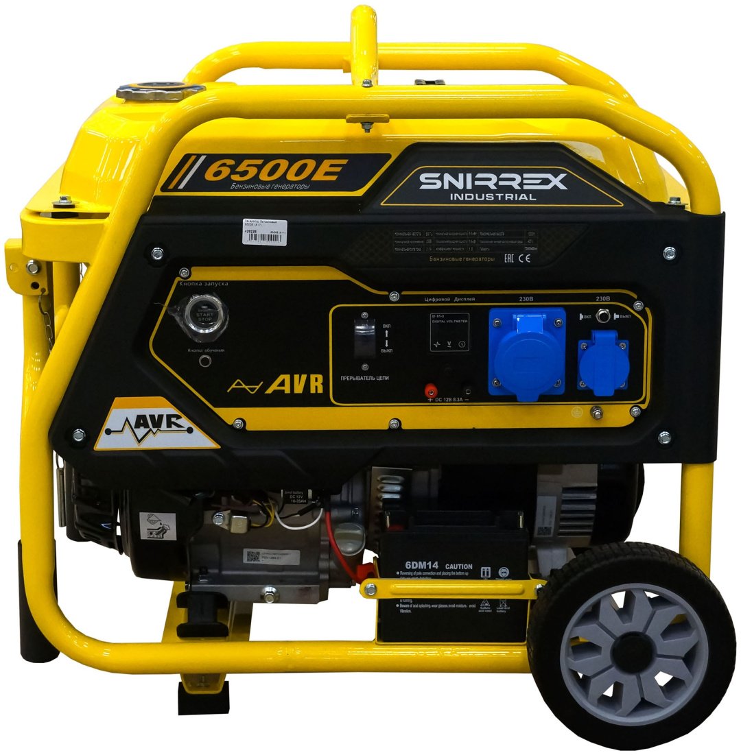 Электростанция бензиновая SNIRREX 5 кВт 1 (220 В), 6500E купить,NaN