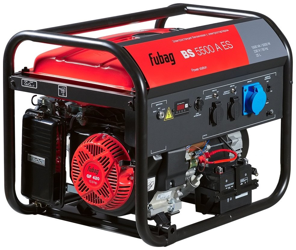 Электростанция бензиновая Fubag 5.5 кВт 3 (380/220 В), BS 5500 A ES купить,NaN