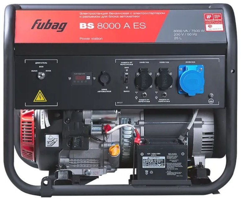 Электростанция бензиновая Fubag 7.5 кВт 1 (220 В), BS 8000 A ES купить,NaN