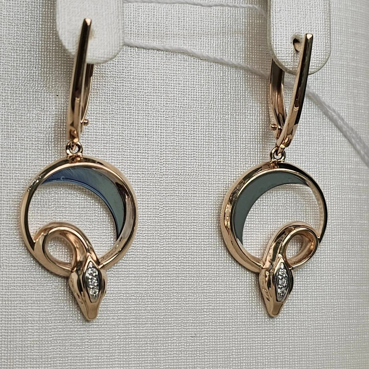 Серьги Deimantas 110208196 5,26гр 0,02ct. купить,NaN