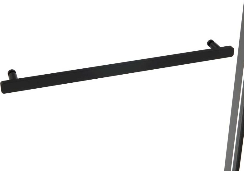 Дверь душевая Slim Soft VDS-1SS140CLB 1400 140х200см черный
