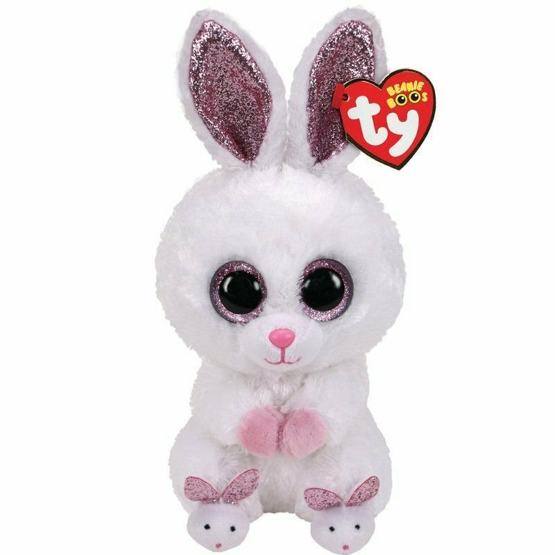 Мягкая игрушка TY Beanie Boo's Зайка-Сплюшка в тапочках 15см купить,NaN