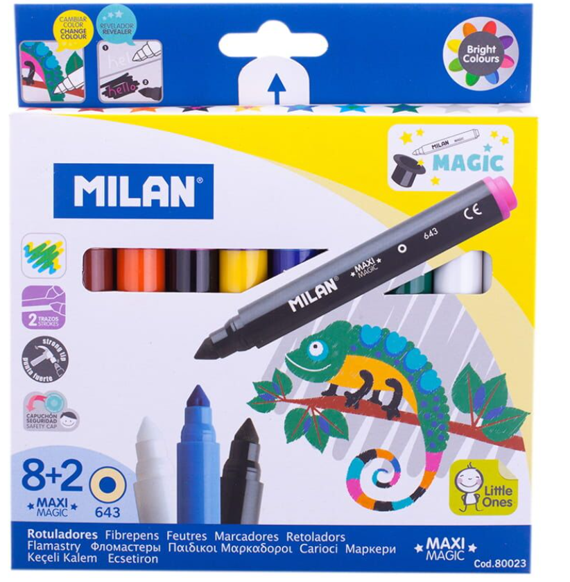 Фломастеры хамелеон Milan 10 цветов 80023 купить,NaN