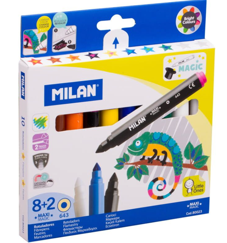 Фломастеры хамелеон Milan 10 цветов 80023 купить,NaN