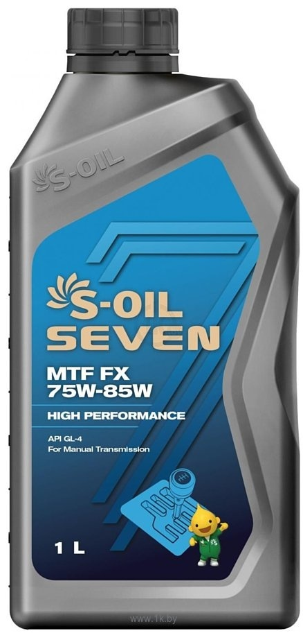 Трансмиссионное масло S-Oil Seven MTF FX 75-90 GL-4 1л синий купить,NaN