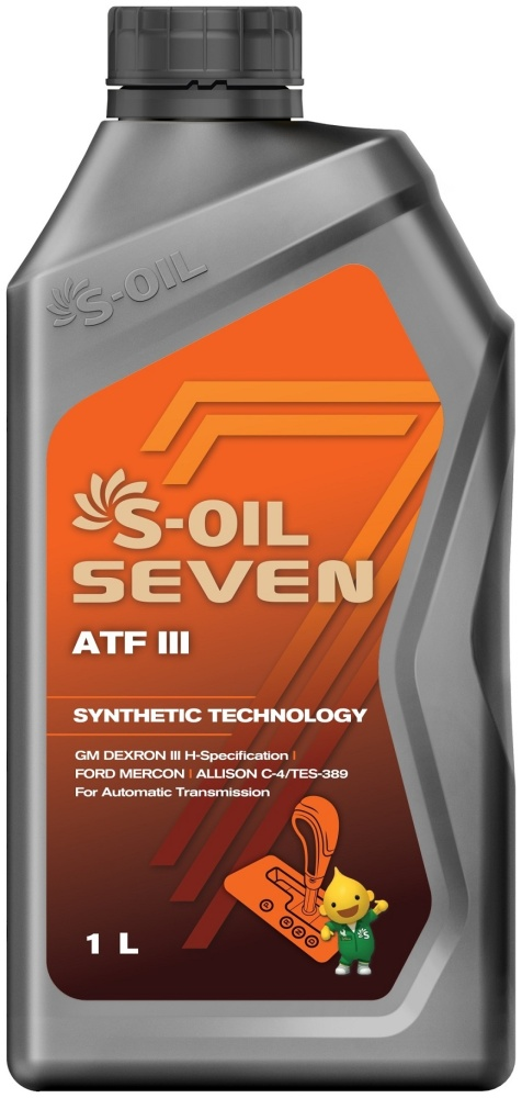 Трансмиссионное масло S-Oil Seven ATF Dexron  III 1л купить,NaN