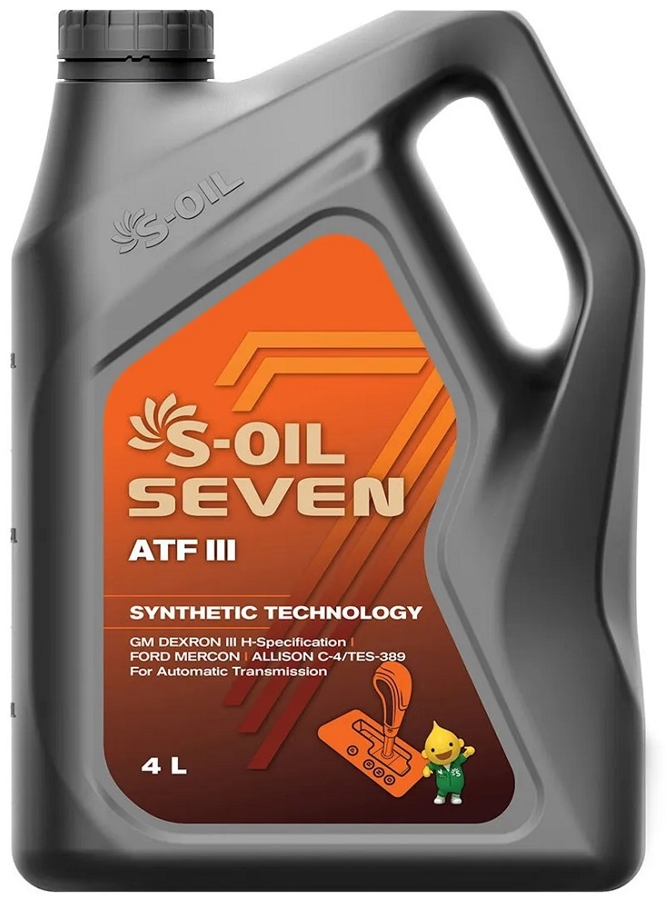 Трансмиссионное масло S-Oil Seven ATF Dexron  III 4л купить,NaN