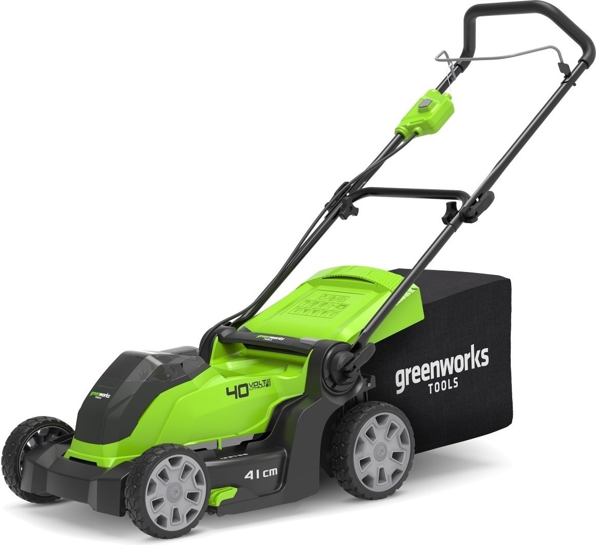 Газонокосилка колесная ручная Greenworks G40LM41 2504707 без аккумулятора и ЗУ купить,NaN