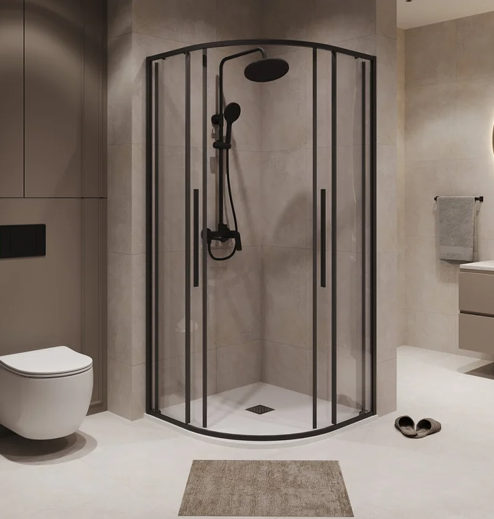 Душевое ограждение Niagara NG-6826-34BLACK 90х90х195см купить,225400