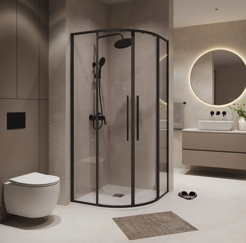 Душевое ограждение Niagara NG-6826-34BLACK 90х90х195см купить,225400