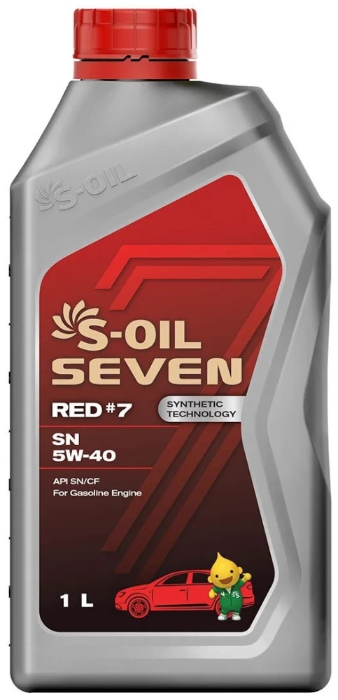 Моторное масло S-Oil 7 RED#7 5-40 SN 1л купить,NaN
