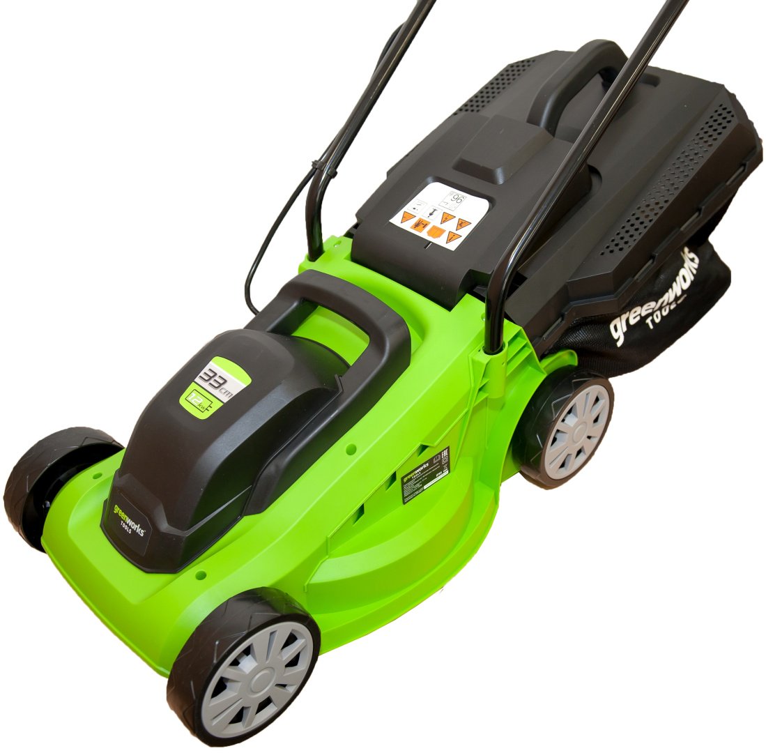 Газонокосилка колесная электрическая Greenworks GLM1232 2502207 купить,NaN