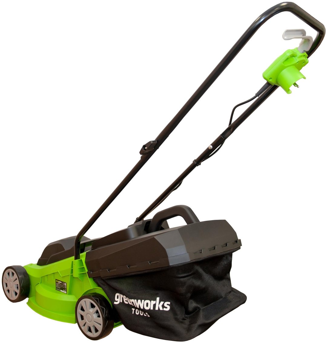 Газонокосилка колесная электрическая Greenworks GLM1232 2502207 купить,NaN